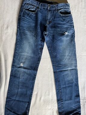 Aeropostale Men's Dark Blue Straight Jeans